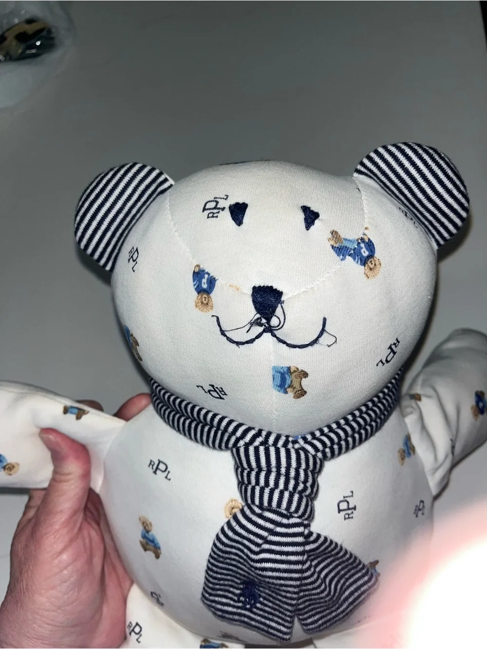 Ralph Lauren Baby Blanket 15” Bear